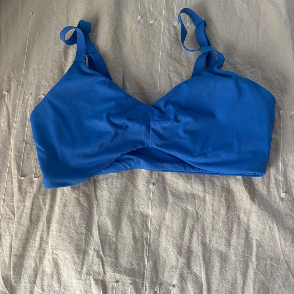 Offline by Aerie Real Me Xtra Curved Cobalt Blue Sports Bra